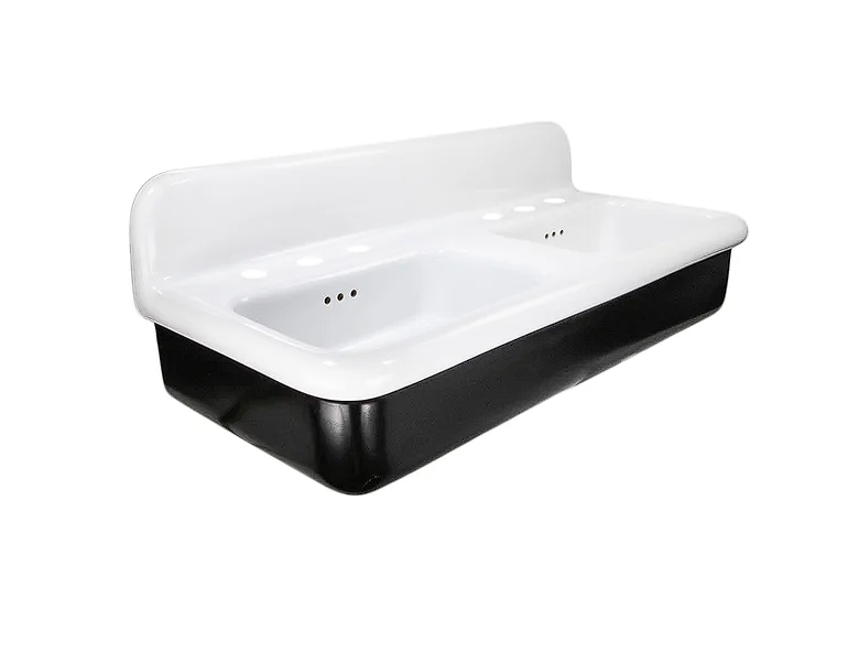 Nantucket Sinks NS-VCDM39 Fireclay 30's style double bowl sink - Parent