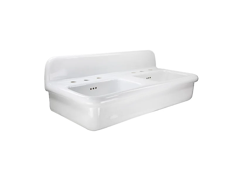 Nantucket Sinks NS-VCDM39 Fireclay 30's style double bowl sink (image 2)