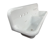 Nantucket Sinks NS-VCU48 Fireclay utility 48in wallmount bathroom sink (image 2)