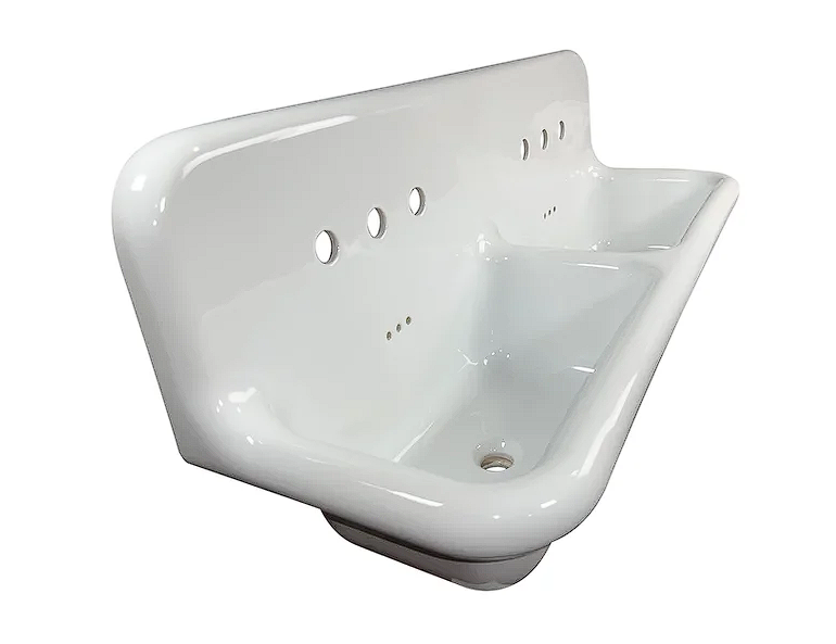 Nantucket Sinks NS-VCU48 Fireclay utility 48in wallmount bathroom sink (image 2)