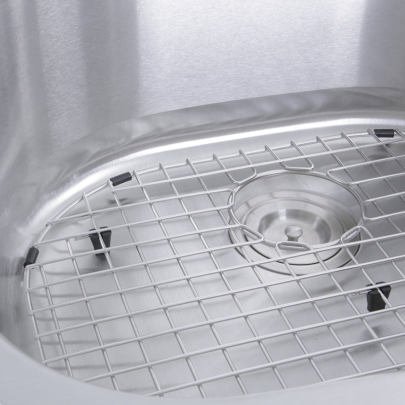 Nantucket Sinks NS03i-16 NS03i-16 Sconset 23" D-Bowl Undermount Stainless Steel Kitchen Sink, 16 Gauge (image 3)
