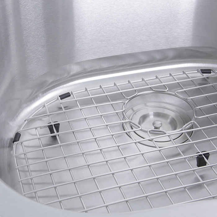 Nantucket Sinks NS03i-16 NS03i-16 Sconset 23" D-Bowl Undermount Stainless Steel Kitchen Sink, 16 Gauge