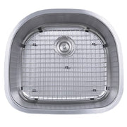 Nantucket Sinks NS03i-16 NS03i-16 Sconset 23" D-Bowl Undermount Stainless Steel Kitchen Sink, 16 Gauge (image 4)