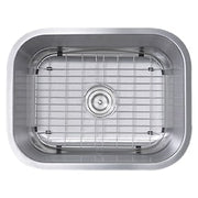 Nantucket Sinks NS09i-16 Small Rectangle Single Bowl Undermount Kitchen Sink, 16 Gauge