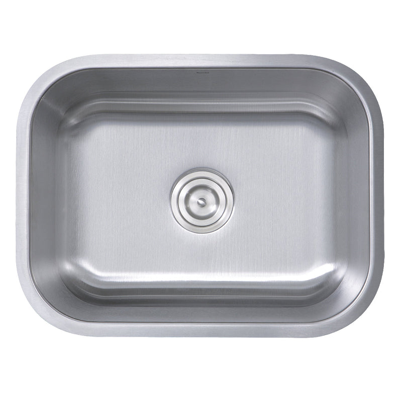 Nantucket Sinks NS09i-16 Small Rectangle Single Bowl Undermount Kitchen Sink, 16 Gauge (image 3)