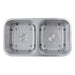 Nantucket Sinks NS10i-16 32.5 Inch Double Bowl Equal Undermount Stainless Steel Kitchen Sink, 16 Gauge