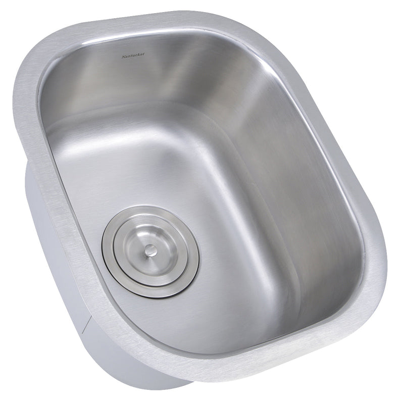 Nantucket Sinks NS1512 Rectangle Undermount Bar/Prep Sink, 18 Gauge (image 2)
