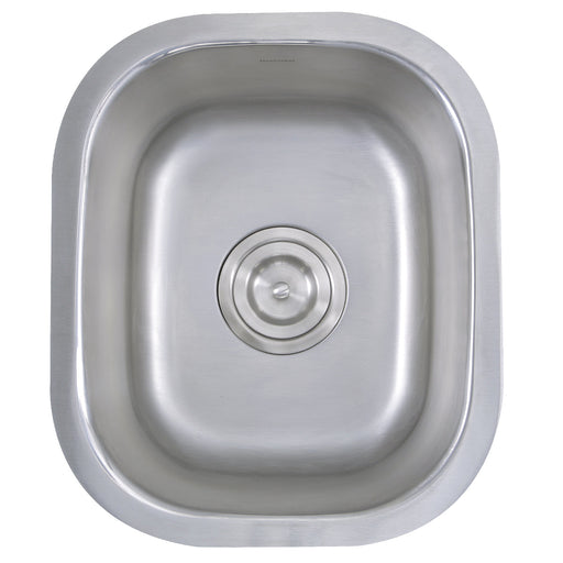Nantucket Sinks NS1512 Rectangle Undermount Bar/Prep Sink, 18 Gauge