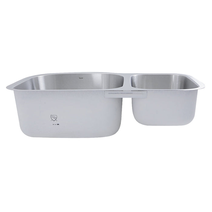 Nantucket Sinks NS3121-16 NS3121-16 - 31.5" 70/30 Double bowl Undermount Stainless Steel Kitchen Sink, 16 Gauge