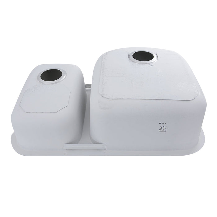 Nantucket Sinks NS3121-16 NS3121-16 - 31.5" 70/30 Double bowl Undermount Stainless Steel Kitchen Sink, 16 Gauge