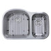 Nantucket Sinks NS3121-16 NS3121-16 - 31.5 Inch 70/30 Double bowl Undermount Stainless Steel Kitchen Sink, 16 Gauge