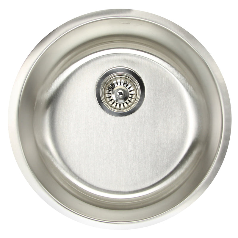 Nantucket Sinks NS37 Round Undermount Bar/Prep Sink, 18 Gauge