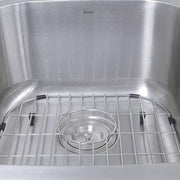Nantucket Sinks NS503-16-CB 60/40 Double Bowl 16 Gauge Kitchen Sink with Cutting Board, Grids and Colander Drains (image 3)