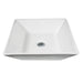 Nantucket Sinks NSV109 Square Tapered White Vessel Sink