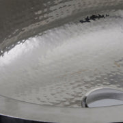 Nantucket Sinks OVS-OF 17.5" x 13.75" Hand Hammered Oval Undermount Bathroom Sink With Overflow (image 2)