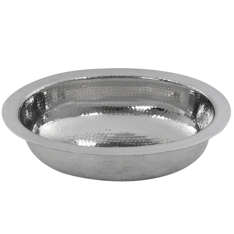 Nantucket Sinks OVS 17.75" x 13.75" Hand Hammered Oval Undermount Bathroom Sink (image 3)