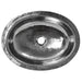 Nantucket Sinks OVS 17.75 Inch x 13.75 Inch Hand Hammered Oval Undermount Bathroom Sink