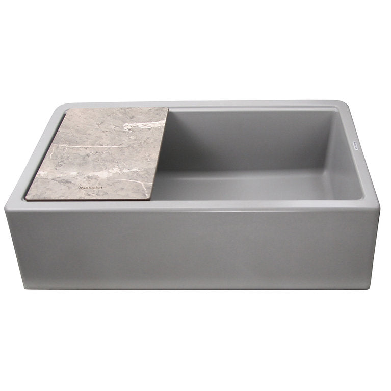 Nantucket Sinks PR-FH3320 33" prep station reversible granite composite sink (image 2)