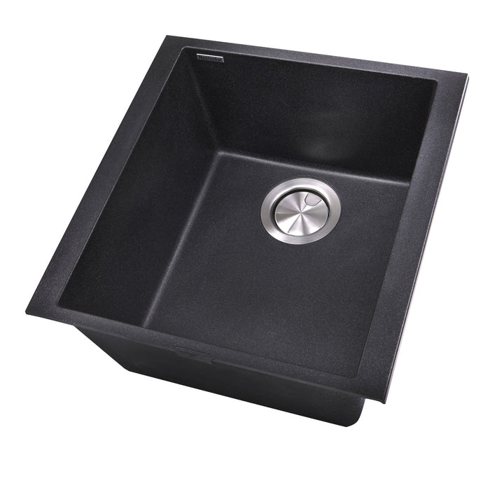 Nantucket Sinks 17" Single Bowl Undermount Granite Composite Bar-Prep Sink