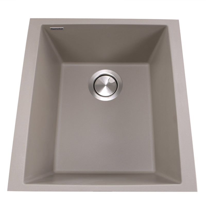 Nantucket Sinks 17" Single Bowl Undermount Granite Composite Bar-Prep Sink (image 8)