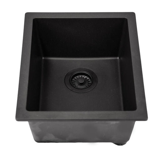 Nantucket Sinks PR1815 Single Bowl Dual-mount Bar-Prep Sink Black - Parent