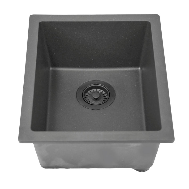 Nantucket Sinks PR1815 Single Bowl Dual-mount Bar-Prep Sink Black (image 4)