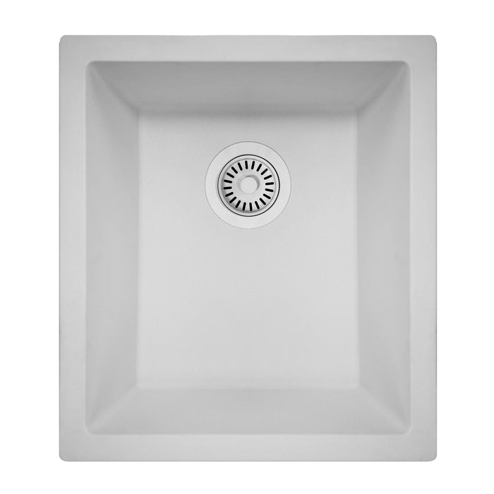 Nantucket Sinks PR1815 Single Bowl Dual-mount Bar-Prep Sink Black