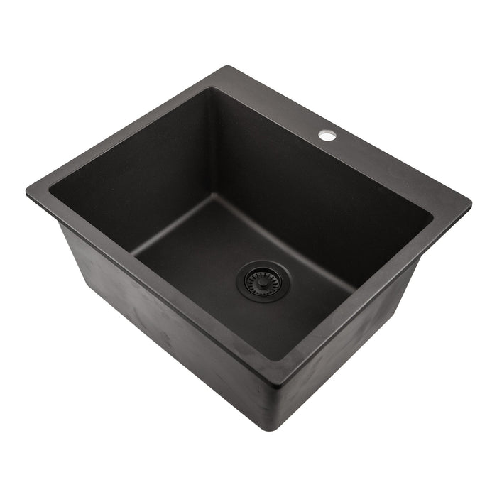 Nantucket Sinks PR2522-DM Single Bowl Dual-mount Laundry Sink