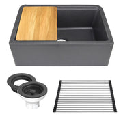 Nantucket Sinks PR3020-APS 30" Reversible Workstation Apron Sink with Accessory Pack (image 2)