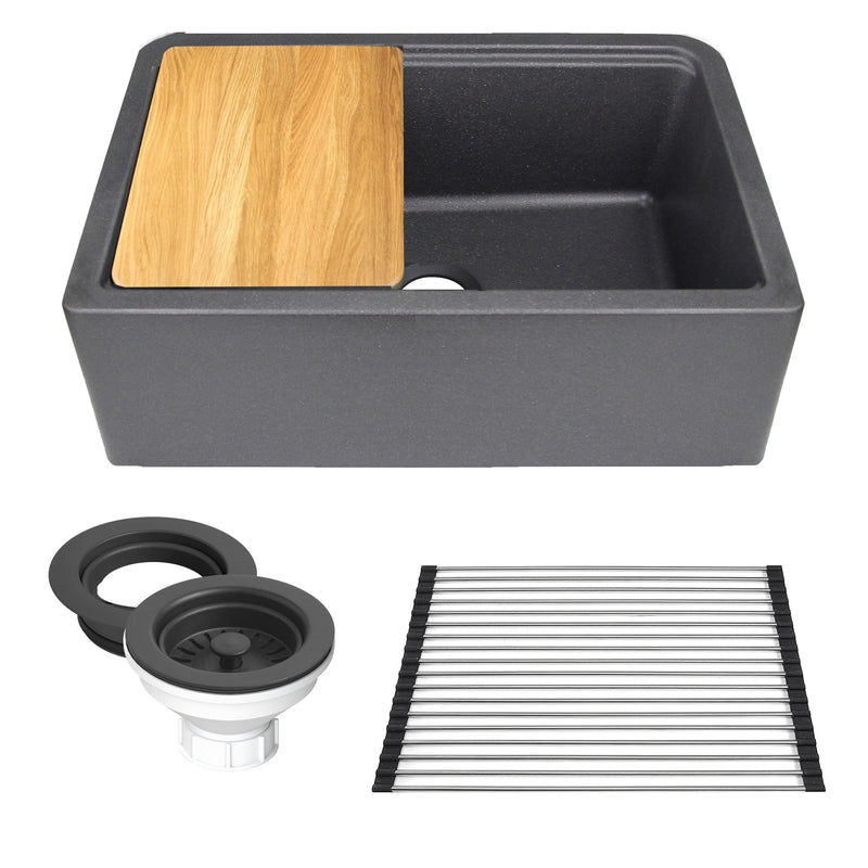 Nantucket Sinks PR3020-APS 30" Reversible Workstation Apron Sink with Accessory Pack (image 2)
