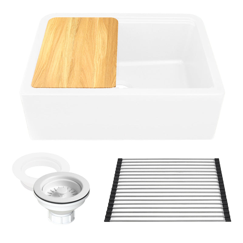 Nantucket Sinks PR3020-APS 30" Reversible Workstation Apron Sink with Accessory Pack (image 6)