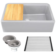 Nantucket Sinks PR3320-APS 33" Reversible Workstation Apron Sink with Accessory Pack (image 4)