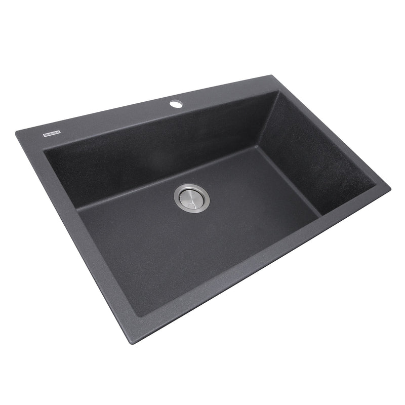Nantucket Sinks PR3322-DM 33" Dual-mount Granite Composite Sink (image 3)