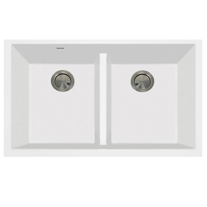 Nantucket Sinks PR5050 Low Divide 50/50 Double Bowl Undermount