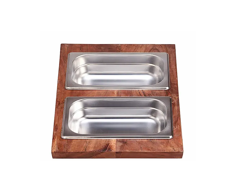 Nantucket sinks PS20-CS2L Prep station 2 piece large rectangle condiment server