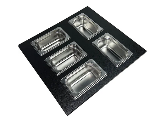 Nantucket sinks PS20B-REC5 Prep station 5 piece condiment server