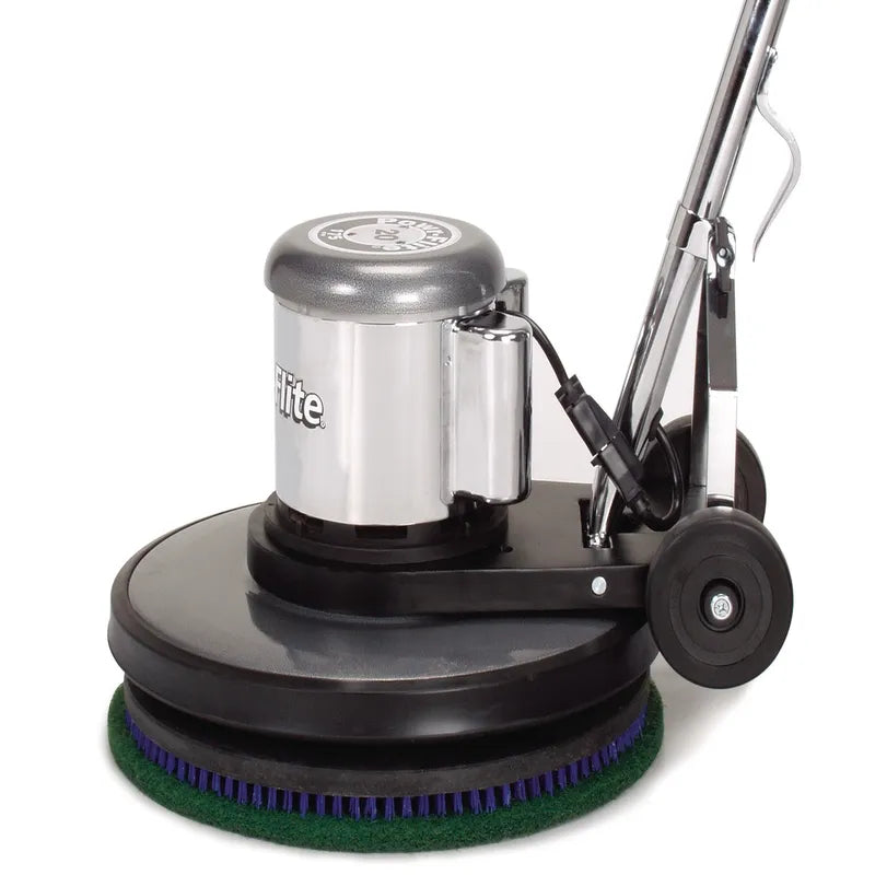Powr-Flite 20 Inch Classic Series Floor Machine left profile with brush.