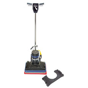Powr-Flite Orbital 20 Inch Floor Machine front view with weight attachment.
