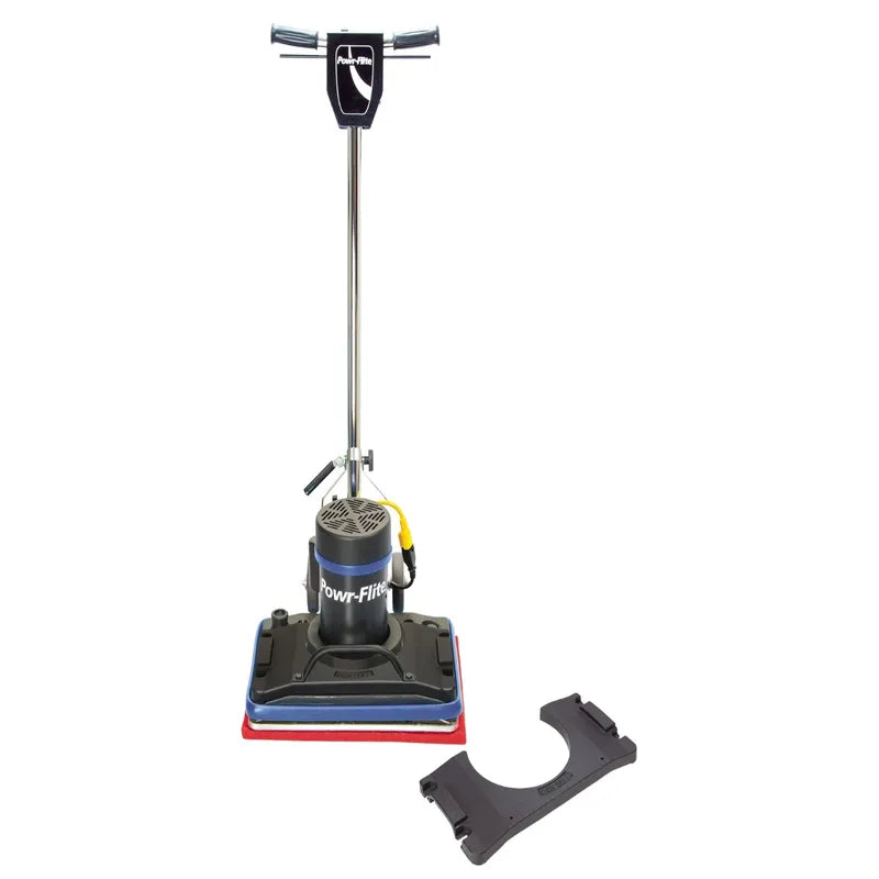 Powr-Flite Orbital 20 Inch Floor Machine front view with weight attachment.