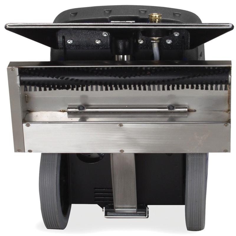 Powr-Flite Prowler 9 Gallon Self Contained Carpet Extractor bottom view metal brush.
