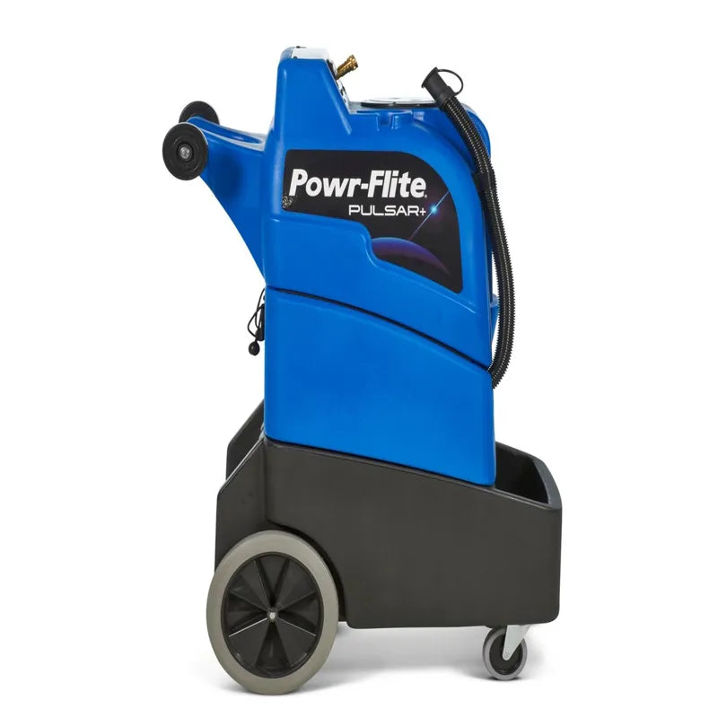 Powr-Flite Pulsar plus right side view with large wheels and logo display.