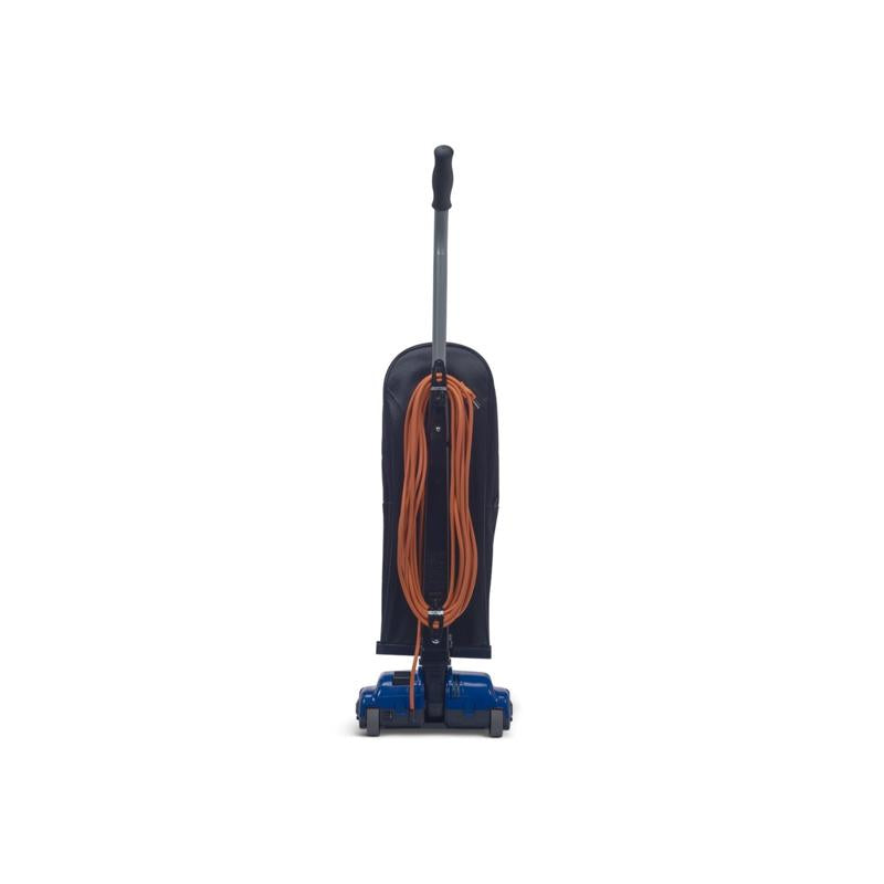 Powr Flite Solar Ultra Lightweight Upright Vacuum front view with logo.