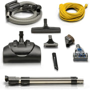 Prolux 2.0 Commercial Bagless Upright Backpack Vacuum nozzle and accessories top view.
