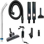 Prolux 2.0 Cordless Bagless Upright Backpack Vacuum with 1 hour Lithium Ion Battery accessory kit with battery.