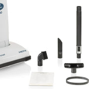 Prolux 6000 commercial upright vacuum with attachments.