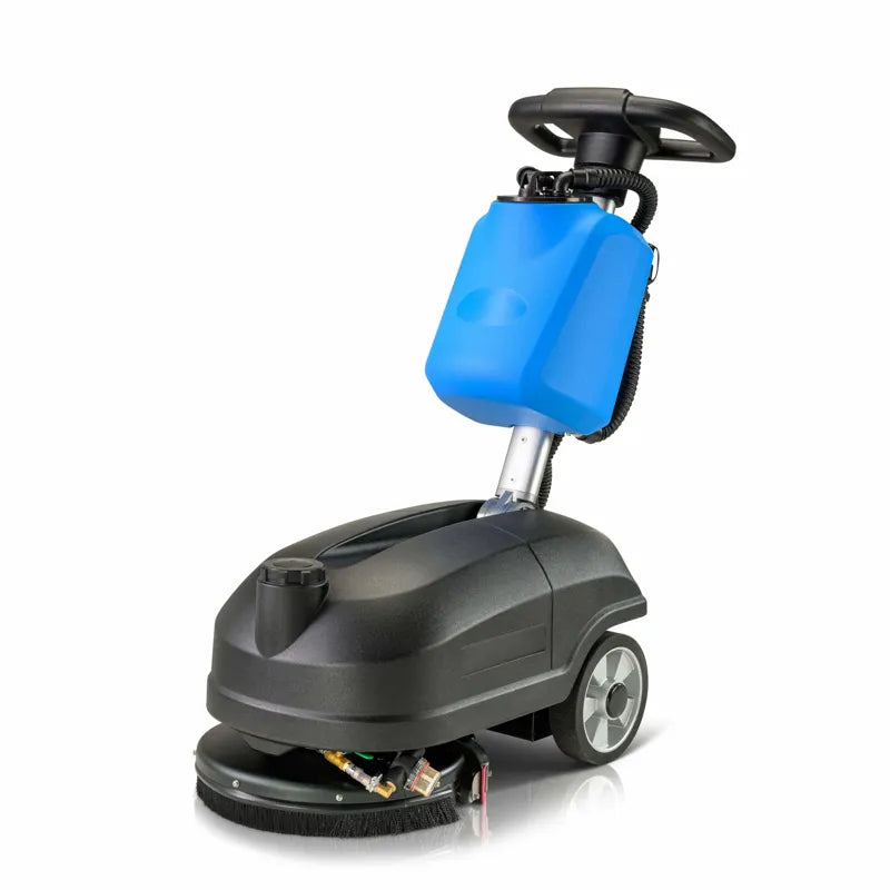 Prolux C350D 14 inch cordless floor cleaner back view.
