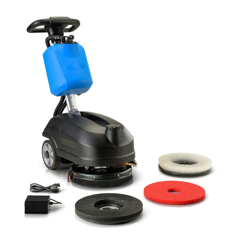 Prolux C350D 14 inch cordless floor cleaner with accessories.