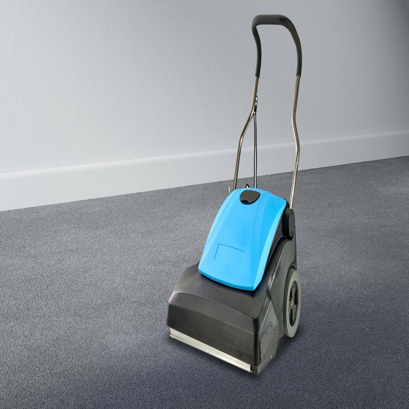 Prolux CP360 wide area commercial vacuum dual brushrolls motors room setting.