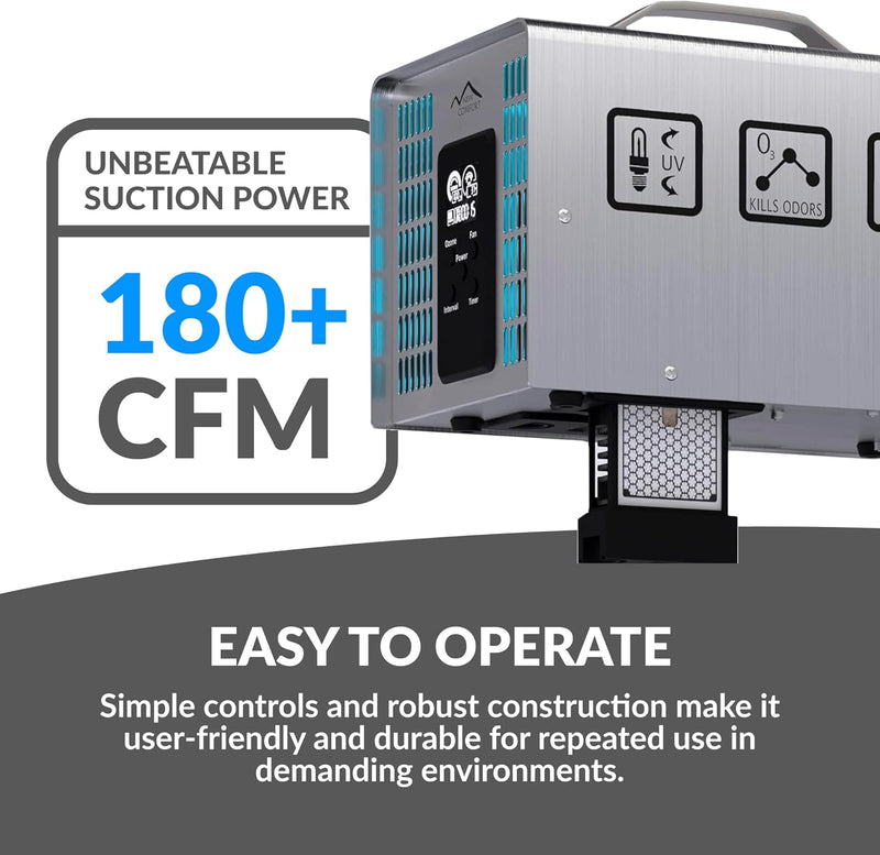 Prolux Comfort PLCOZ12K Stainless Steel 9,000 to 14,000 mg/hr Commercial Ozone Generator and Air Purifier