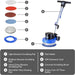 Prolux Core 13 Heavy Duty Commercial Polisher Floor Buffer Machine Scrubber and 5 Pads accessories and extension cord.